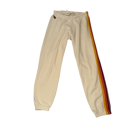 Stripe Sweatpant  White
Aviator Nation Sz m athletic USA designer - Picture 3 of 9